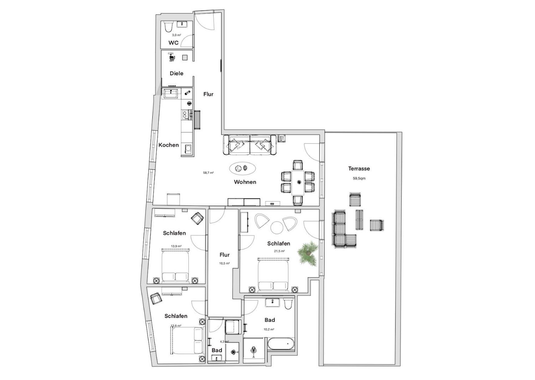 Appartamento Pineapple Penthouse Am Zwinger - 162 Qm - 1x Free Parking Dresda